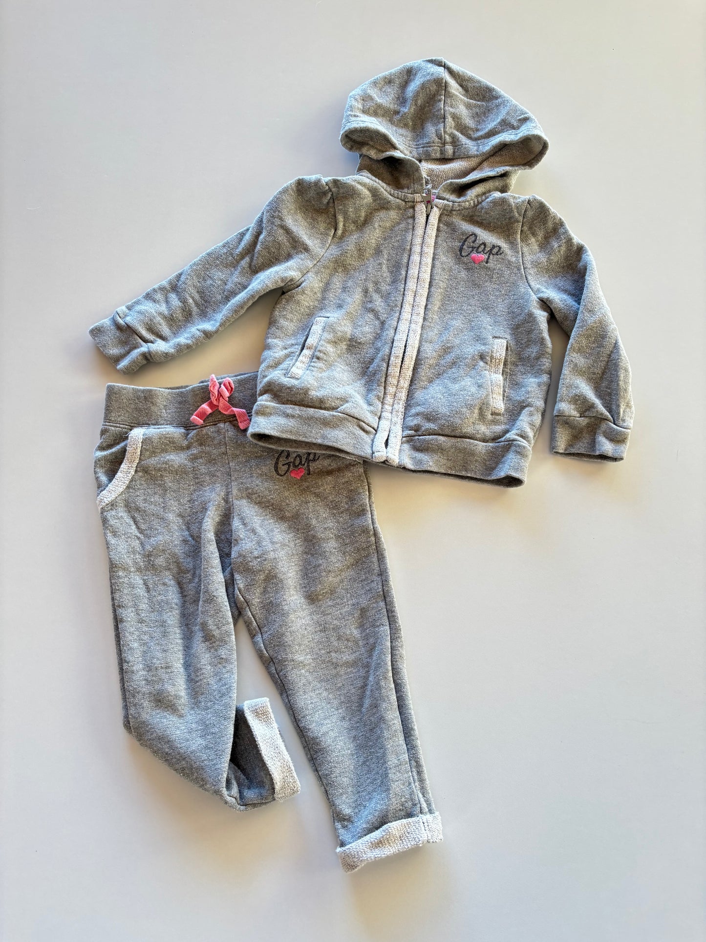 2pc Grey Sparkle Leisure Suit