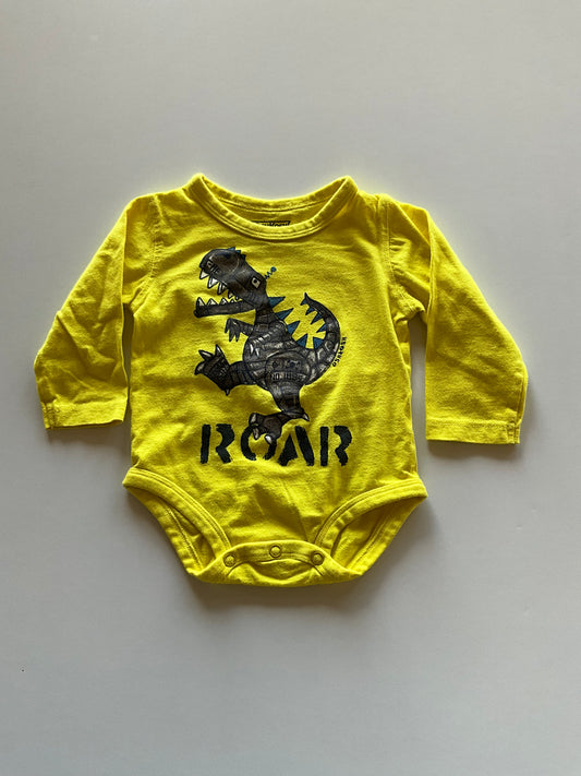 Yellow Robot Dino Onesie