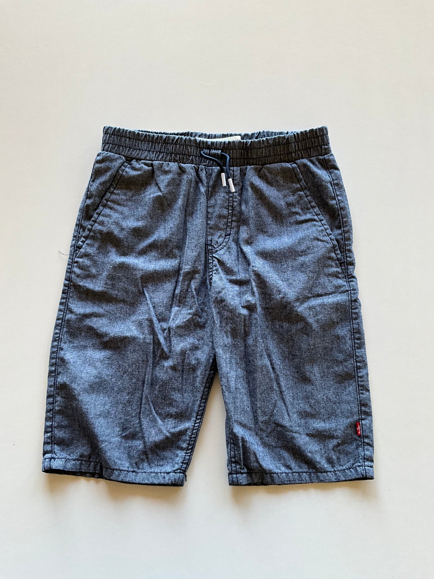 Chambray Slim Fit Shorts