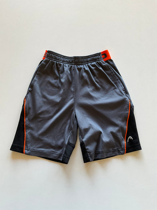 Grey, Black, & Orange Athletic Shorts