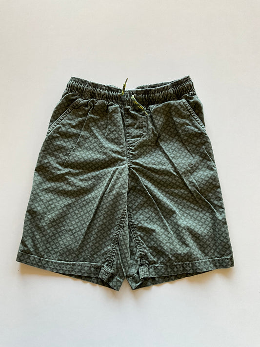 Olive Patterned Shorts