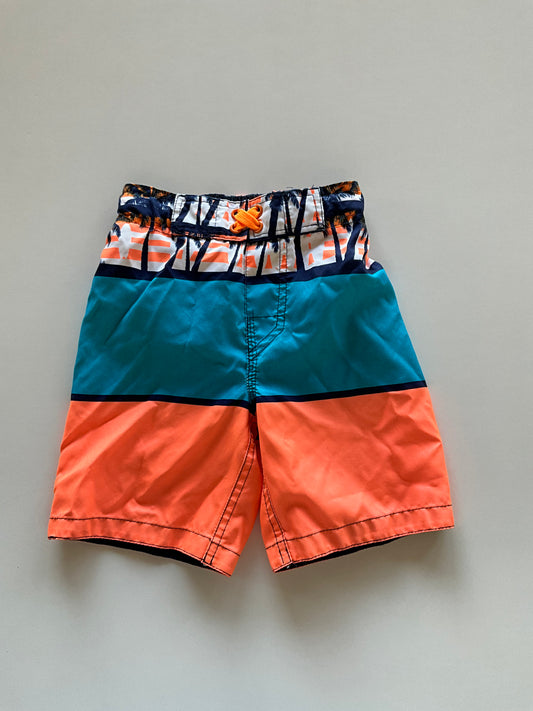 Blue & Orange Swim Trunks