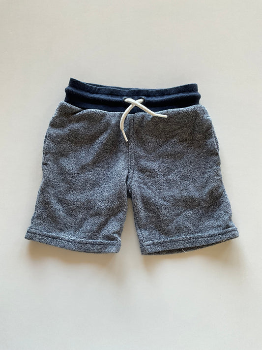 Blue Melange Knit Shorts