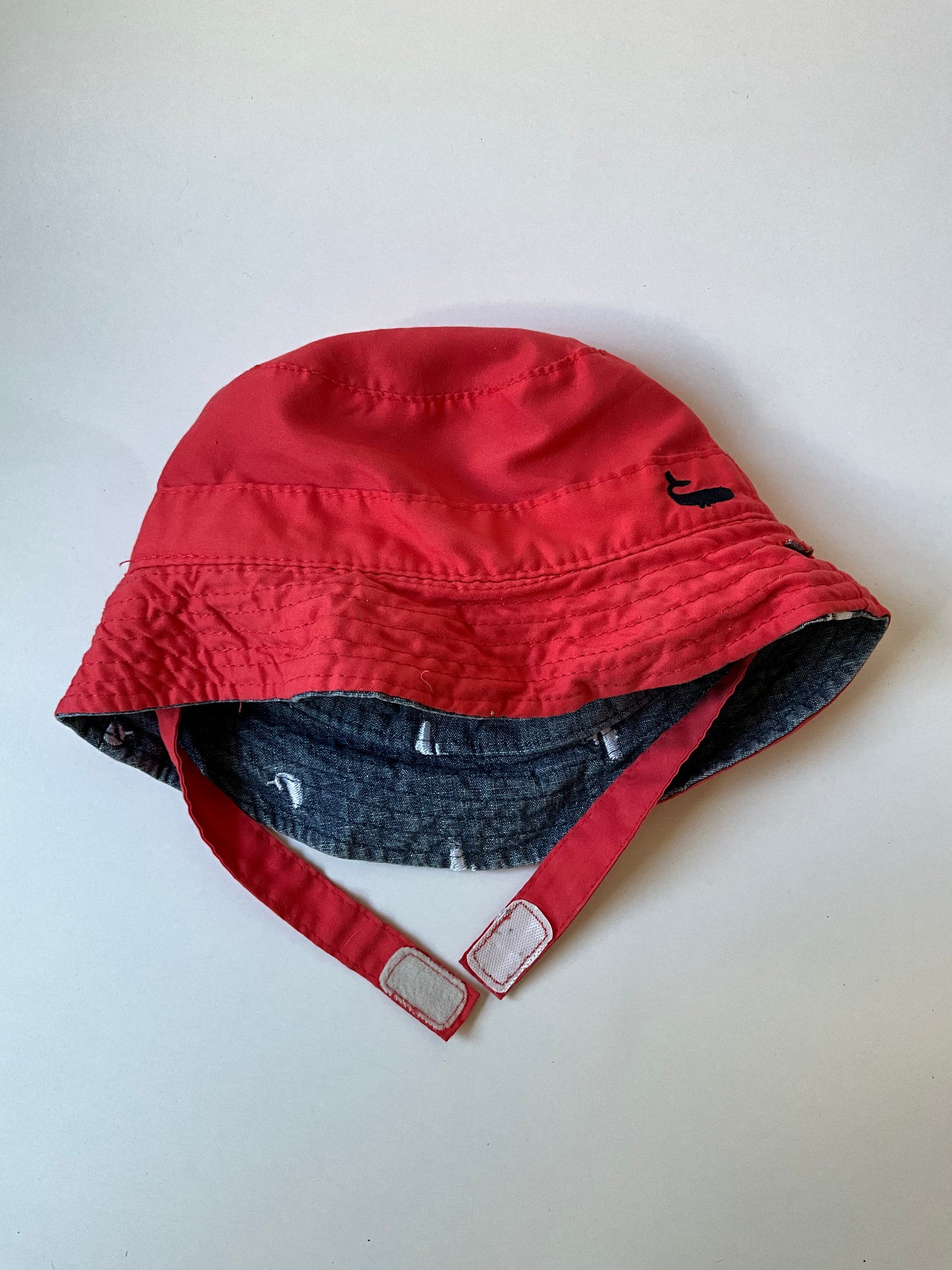 Reversible Blue & Red Bucket Hat