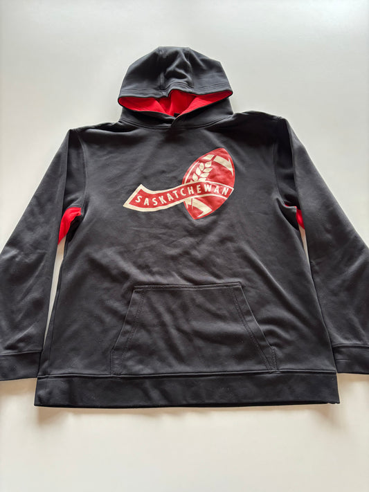 Black & Red Saskatchewan Football Hoodie