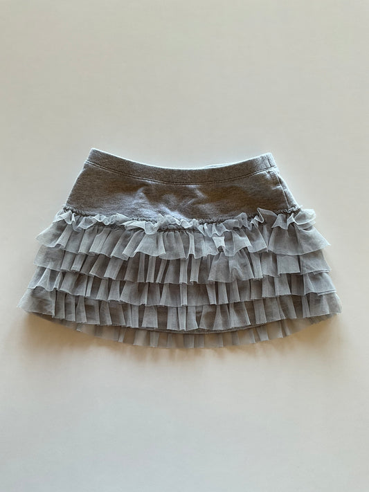 Grey Tiered Skirt