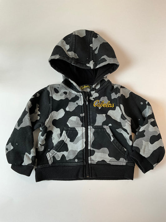 Cabela's Grey Camo Zip Up