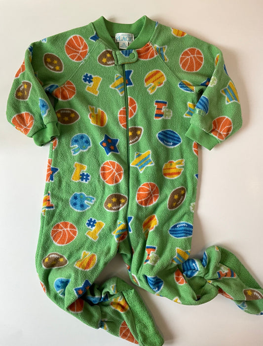 Green Sports Fleece Sleeper