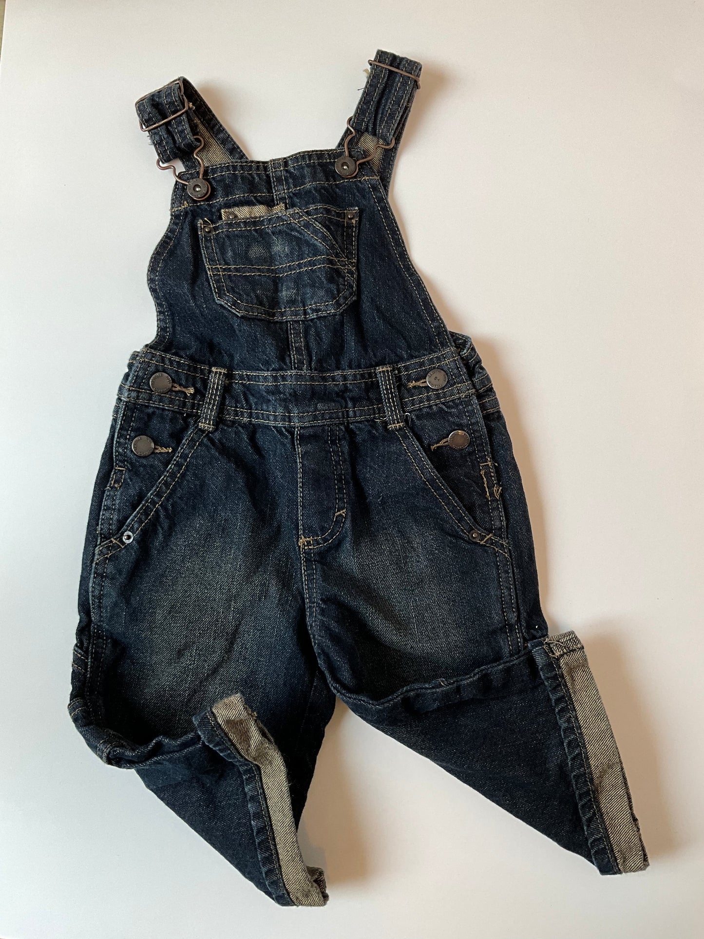 Dark Denim Overalls