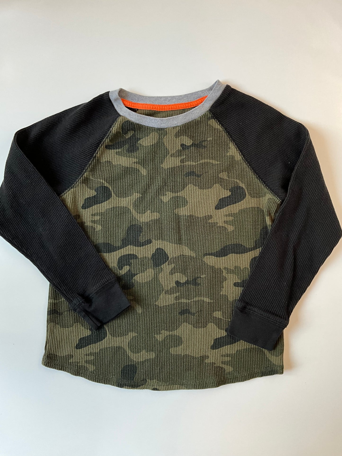 Camo Waffle Long Sleeve Shirt