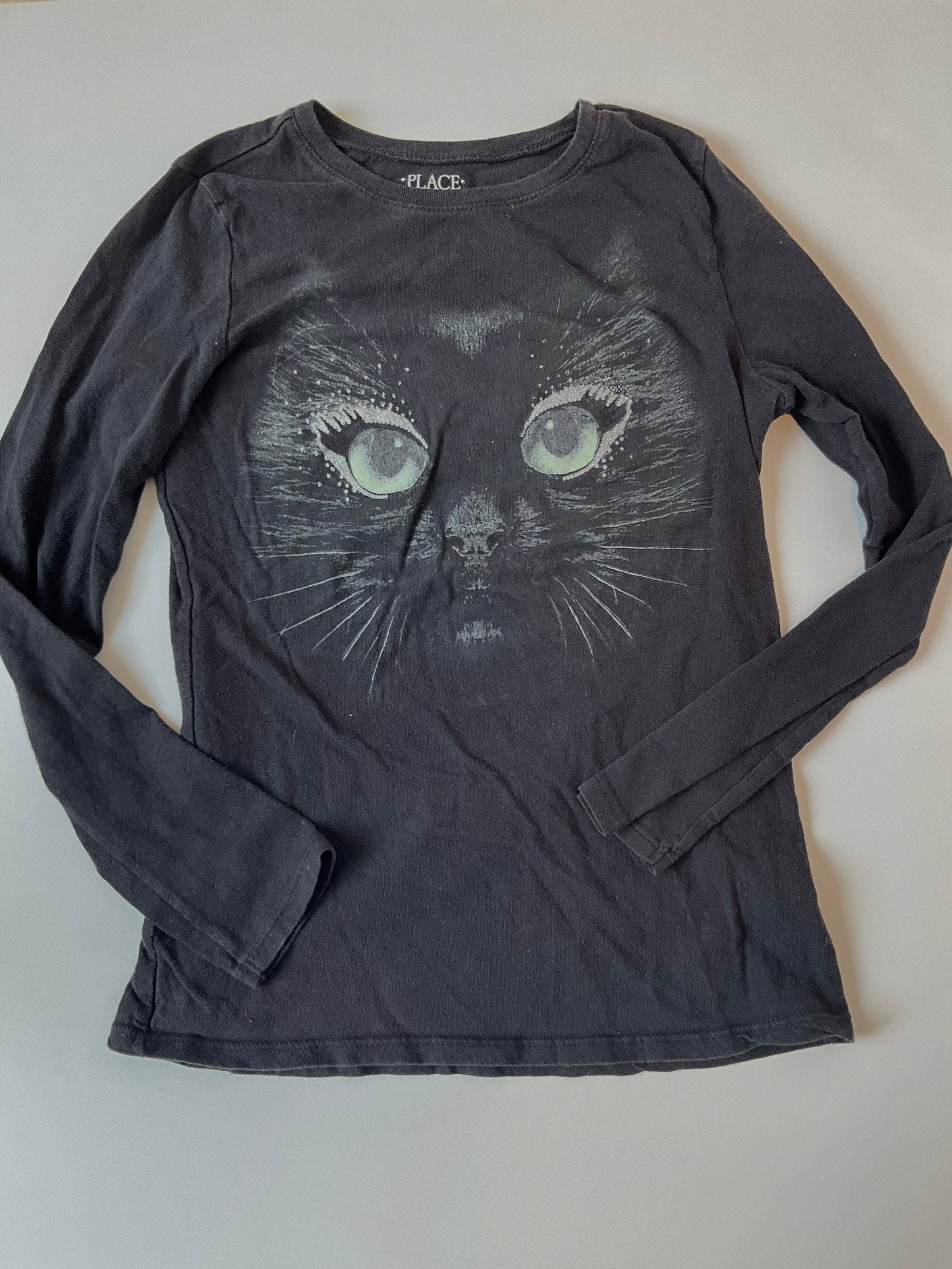 Glittery Cat Long Sleeve Shirt