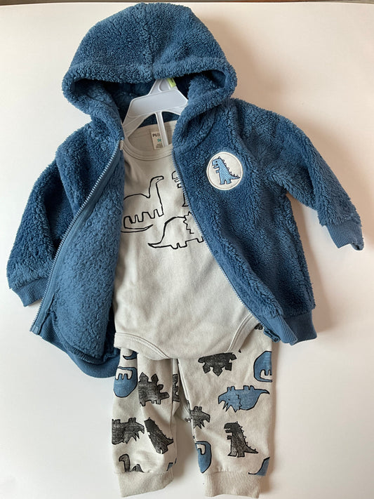 3 pc Dinosaur Set