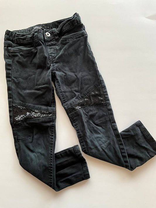 Black Denim w/ Sequins