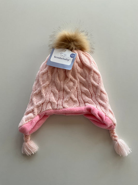 BNWT Pink Cable Knit Toque