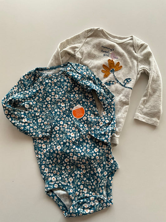 2 Pack Long Sleeve Onesies