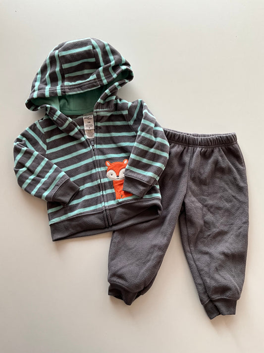 2pc Fox Fleece Set
