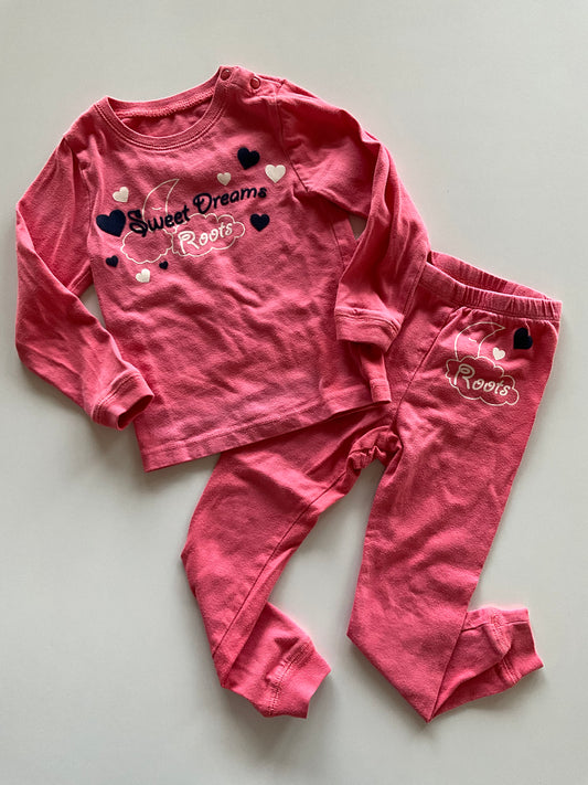 2pc Pink Roots Pajamas
