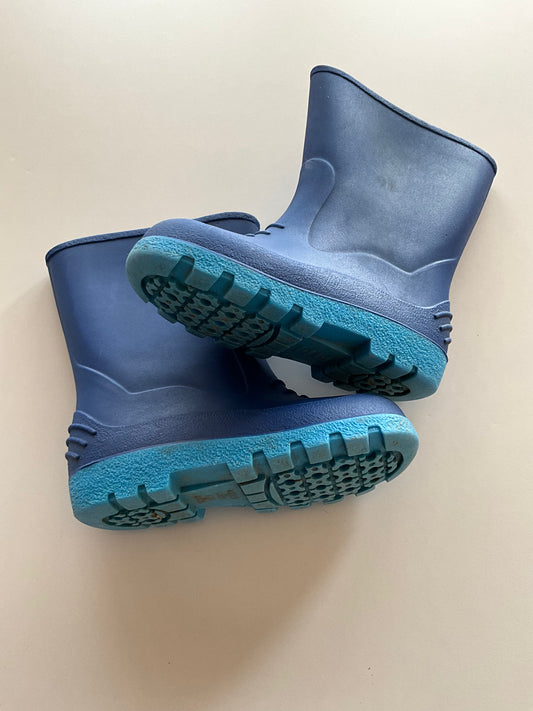 Blue Rubber Boots - Size 10