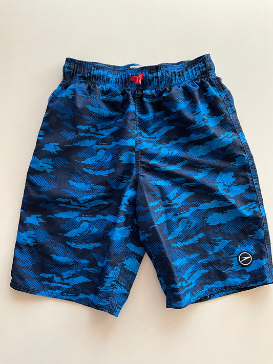 Blue Camo Swim Trunks