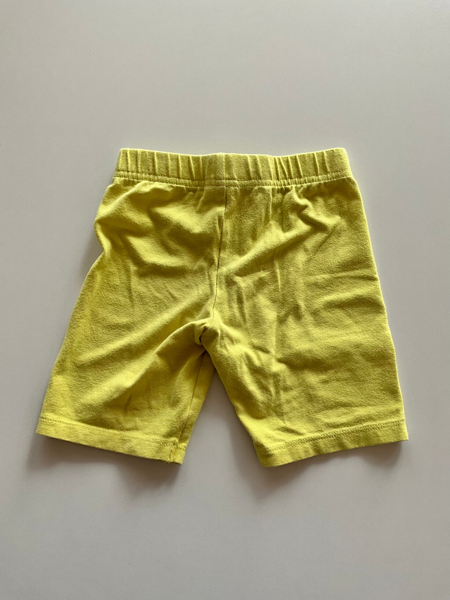 Yellow Biker Shorts