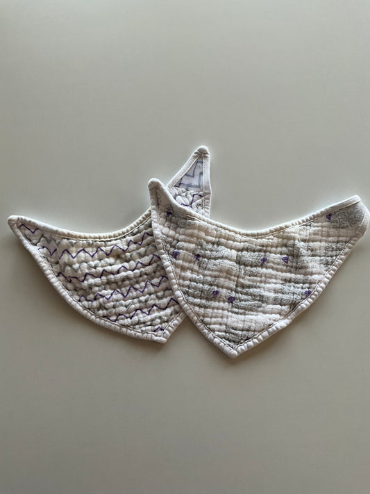 2 Muslin Bibs