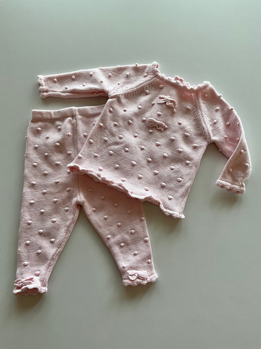2pc Pink Knit Set