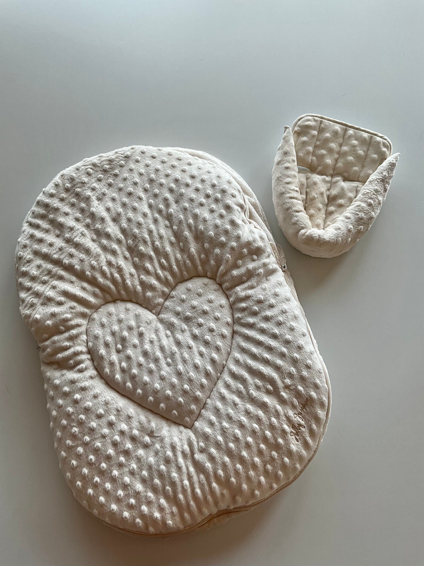 Cream Minky Cuddlebag