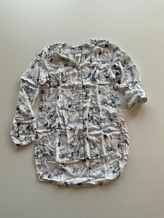 Blue Floral Blouse