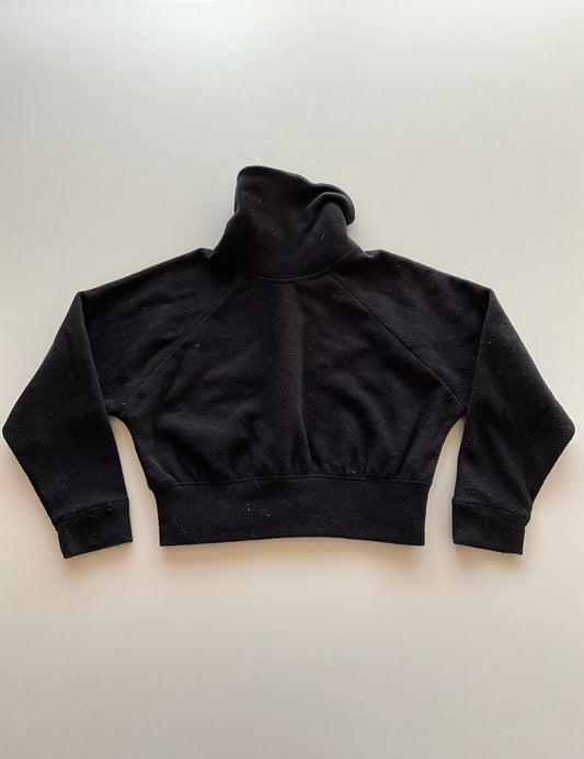 Black Fleece Cropped Sweater