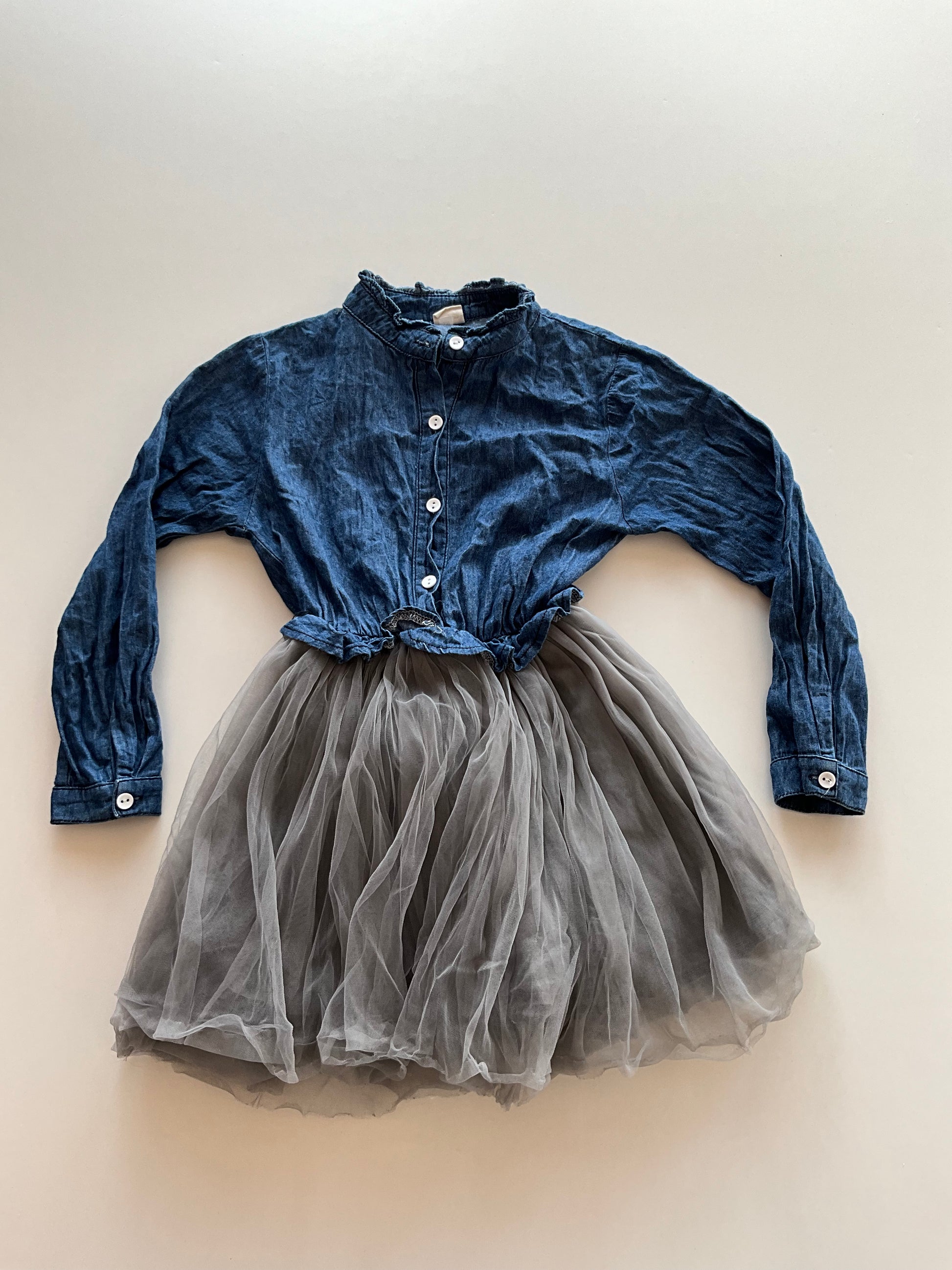 Denim Tulle Dress Legacy Consignment