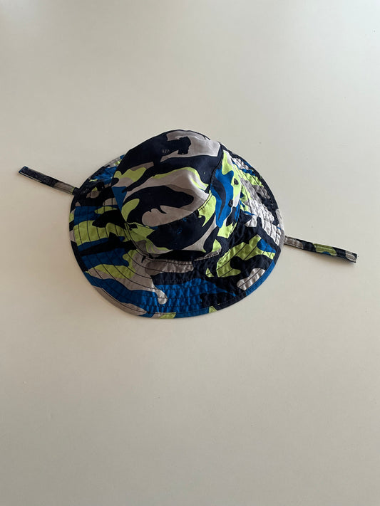 Blue & Green Camo Bucket Hat