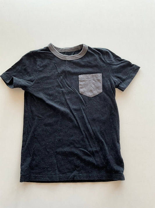 Black Blue Speckled Tee