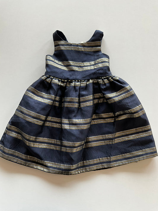 Striped Shiny Party Dress
