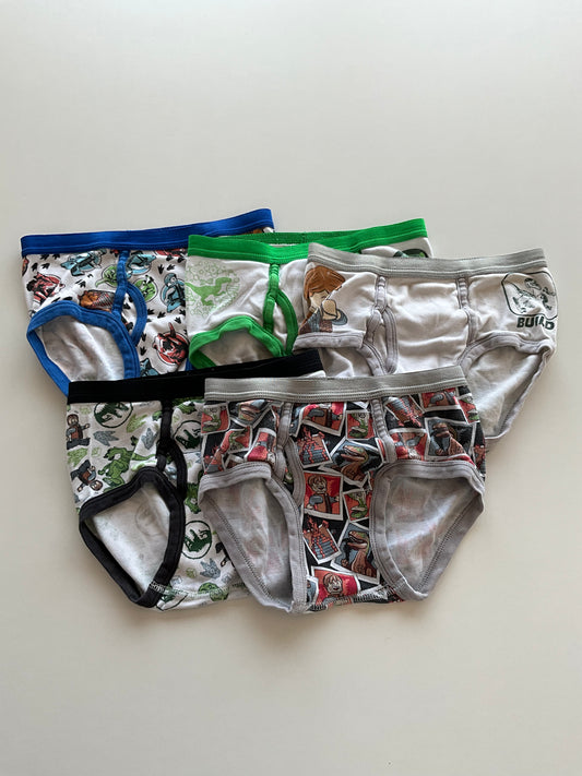 5 Pairs Lego Jurassic Park Underwear