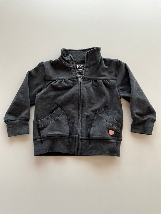 Charcoal Zip Up