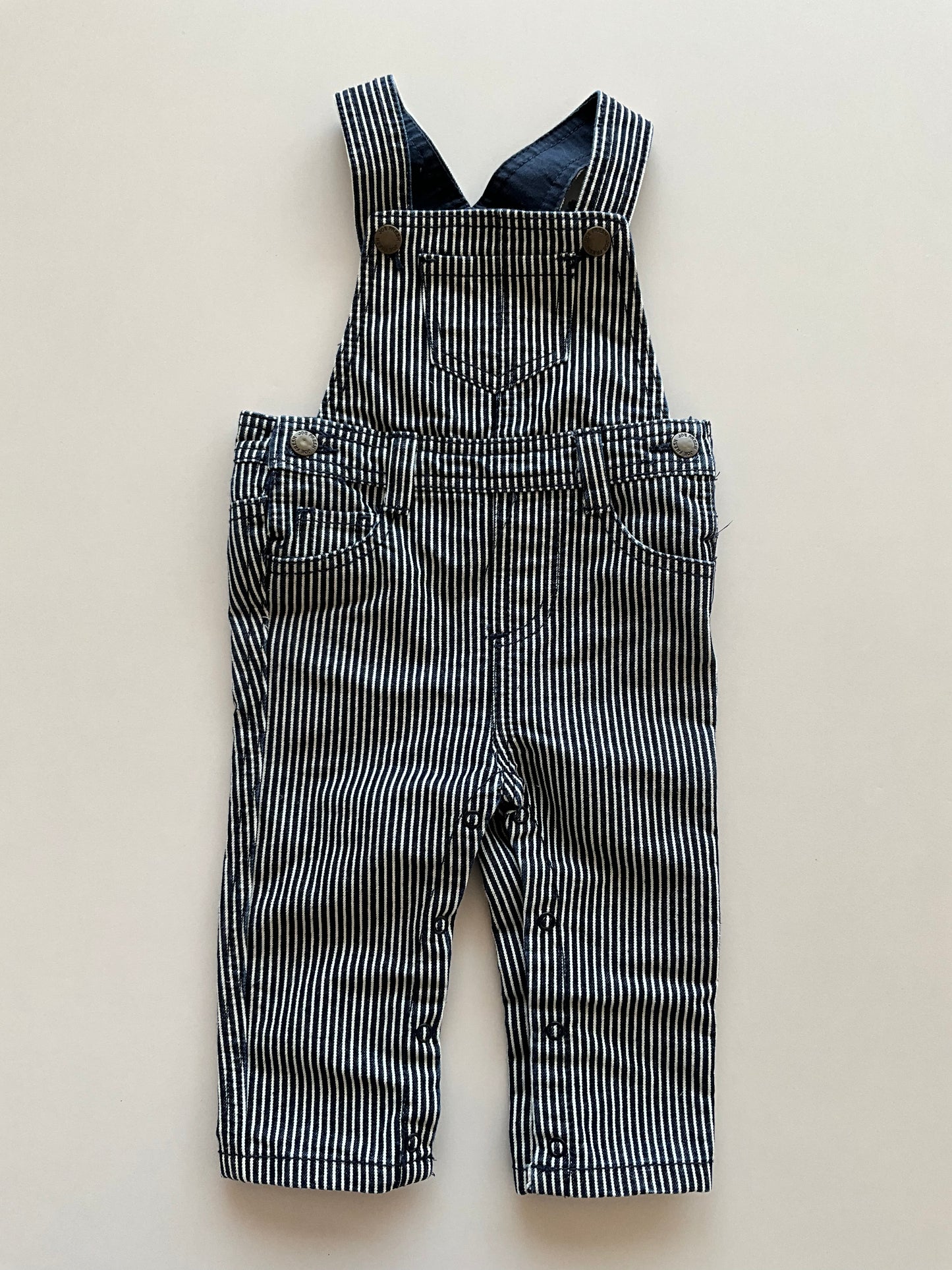 Striped Overalls