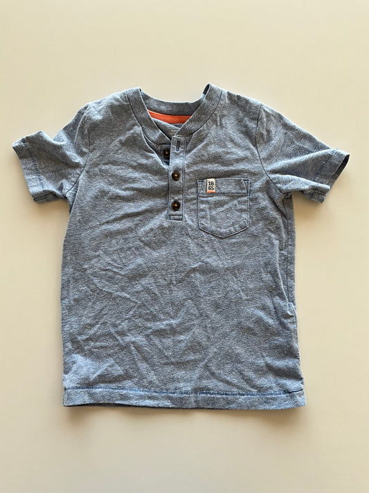 Blue Melange Pocket Tee