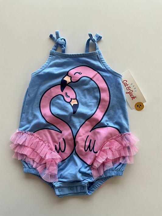 BNWT Flamingo Romper