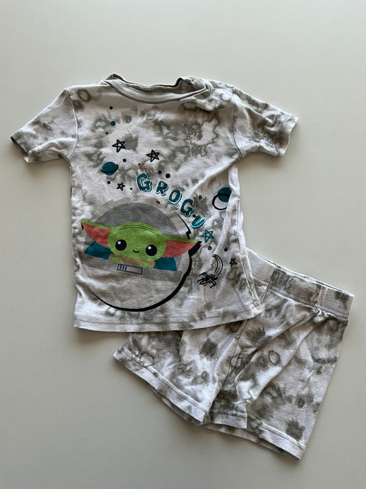 2pc Baby Yoda Pajamas