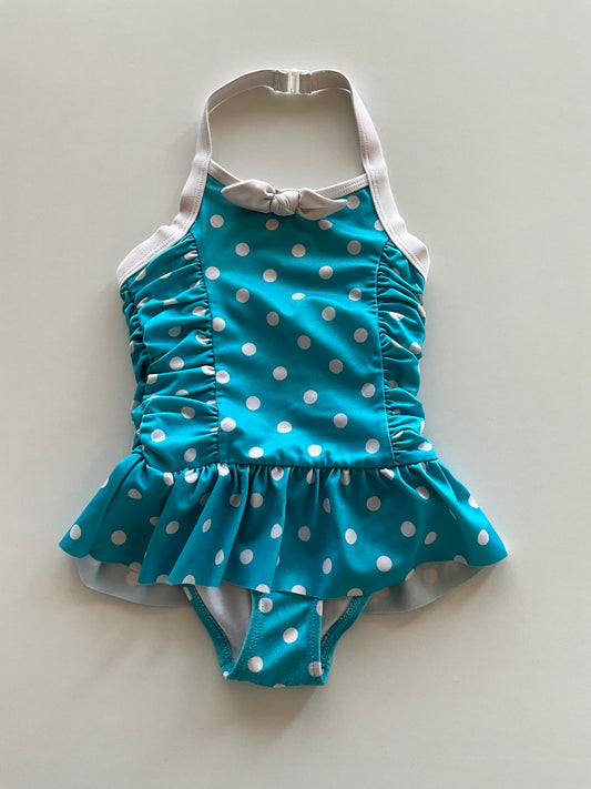 Blue Polka Dot Bathing Suit