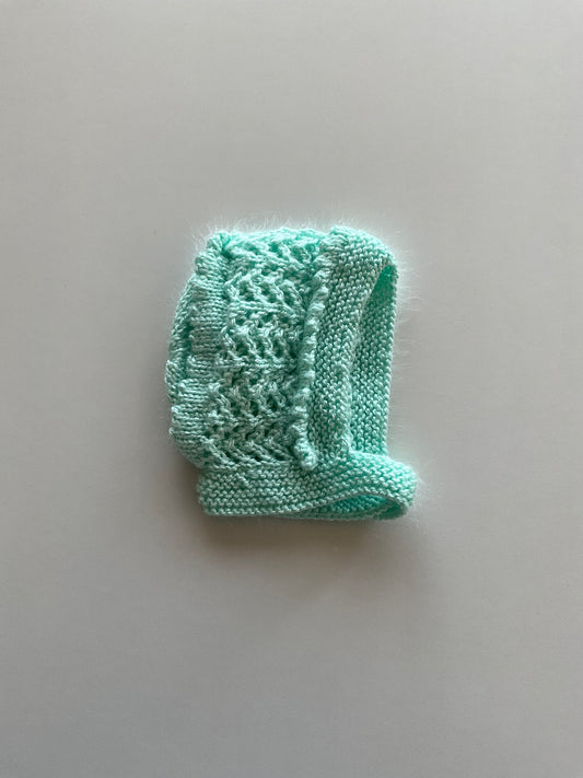 Mint Knit Bonnet