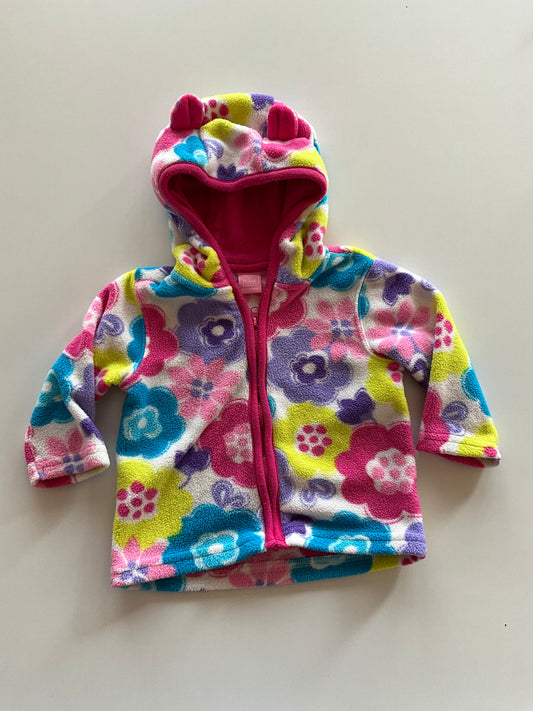 Floral Fleece Zip Up