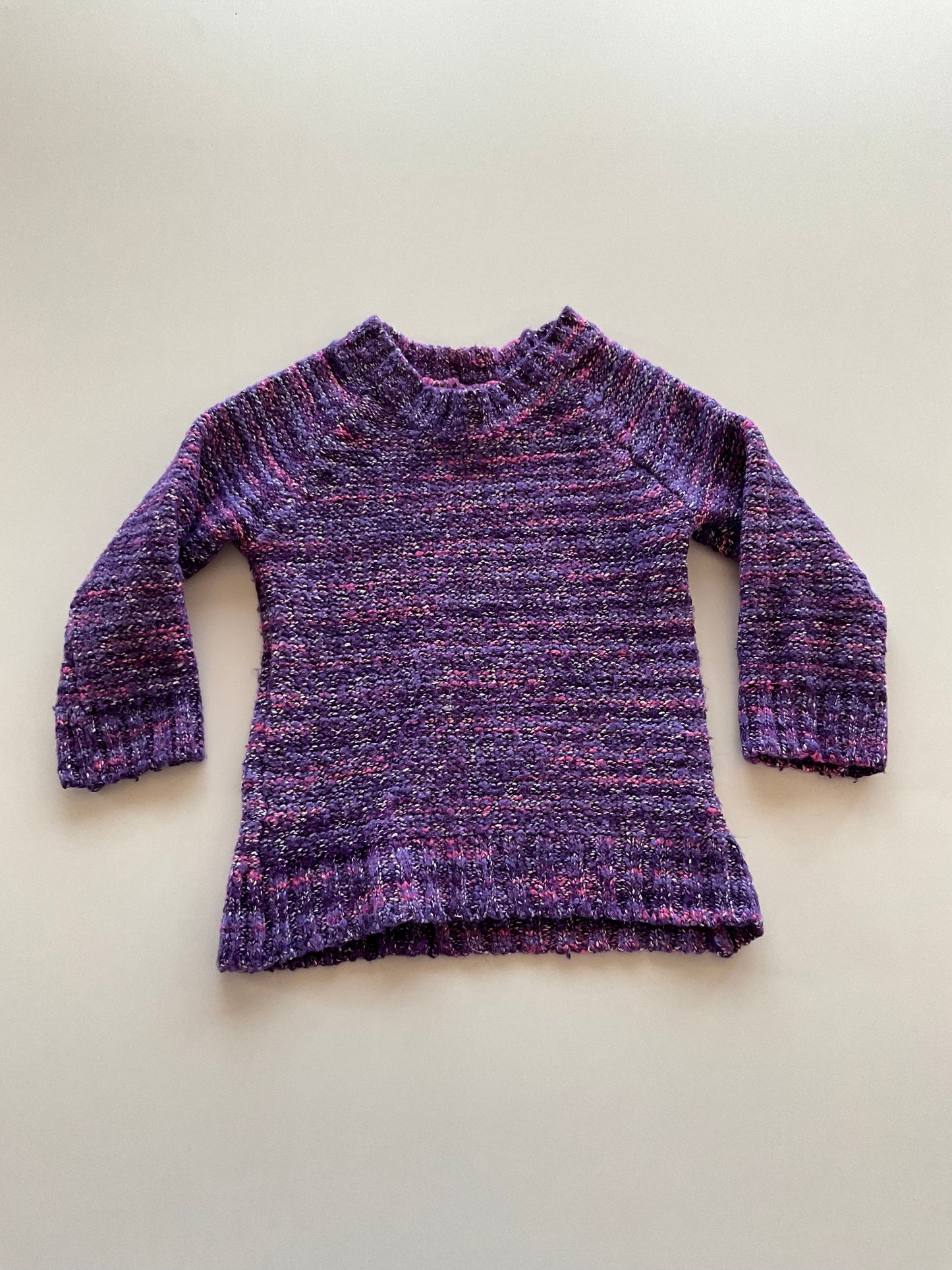 Purple Melange Sweater