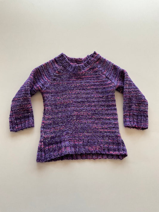 Purple Melange Sweater