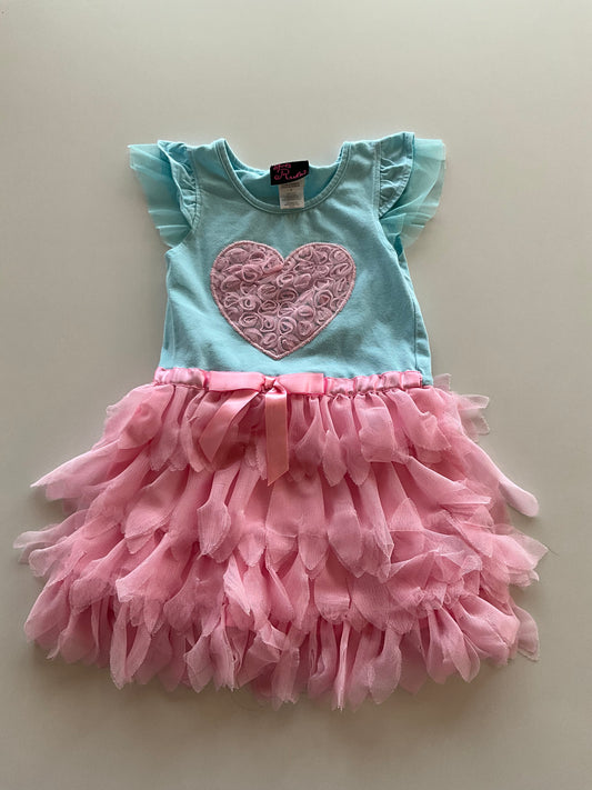 Blue & Pink Heart Dress