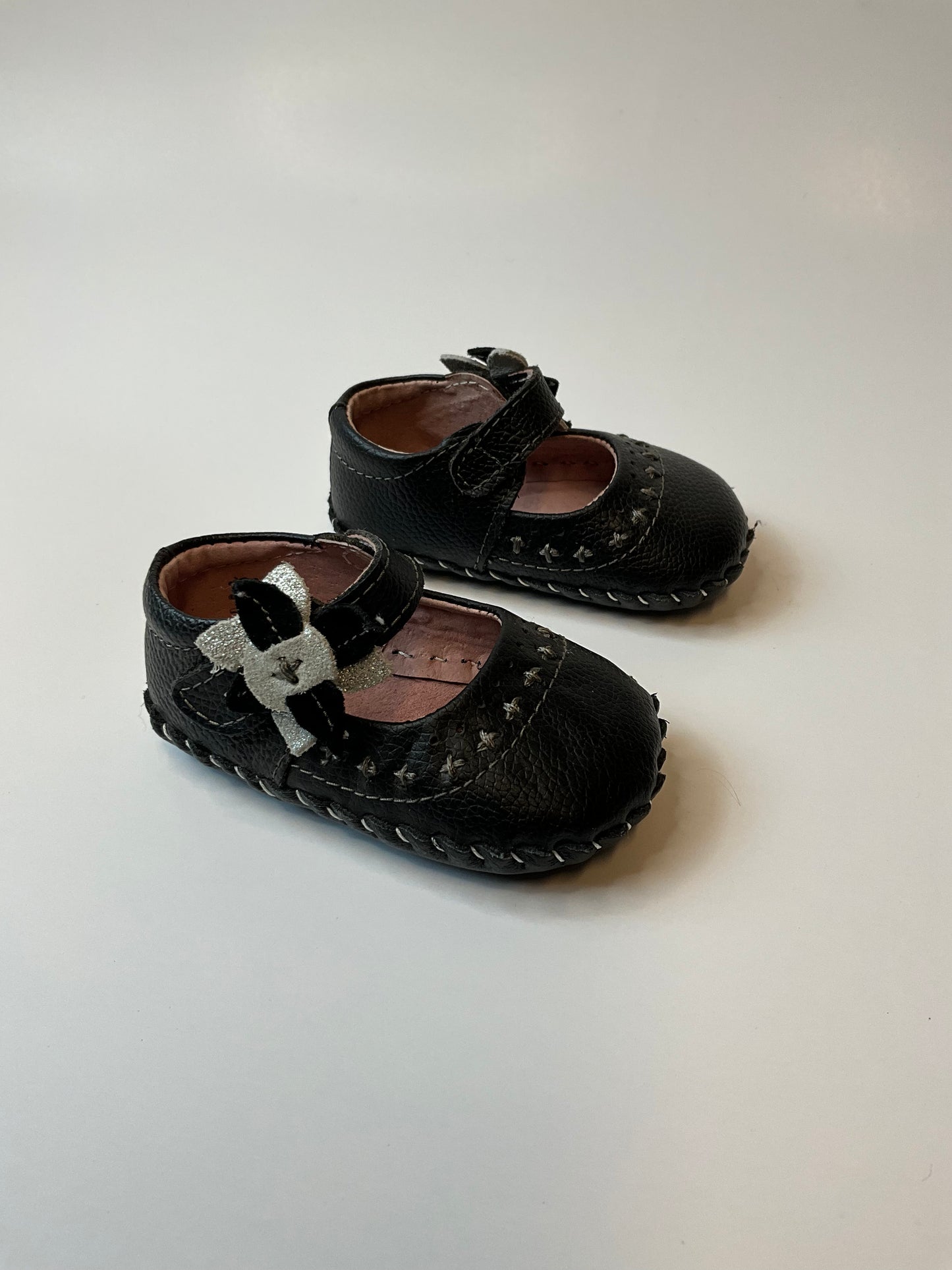 Black Crib Shoes - size 0-6 months
