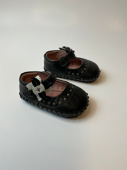 Black Crib Shoes - size 0-6 months