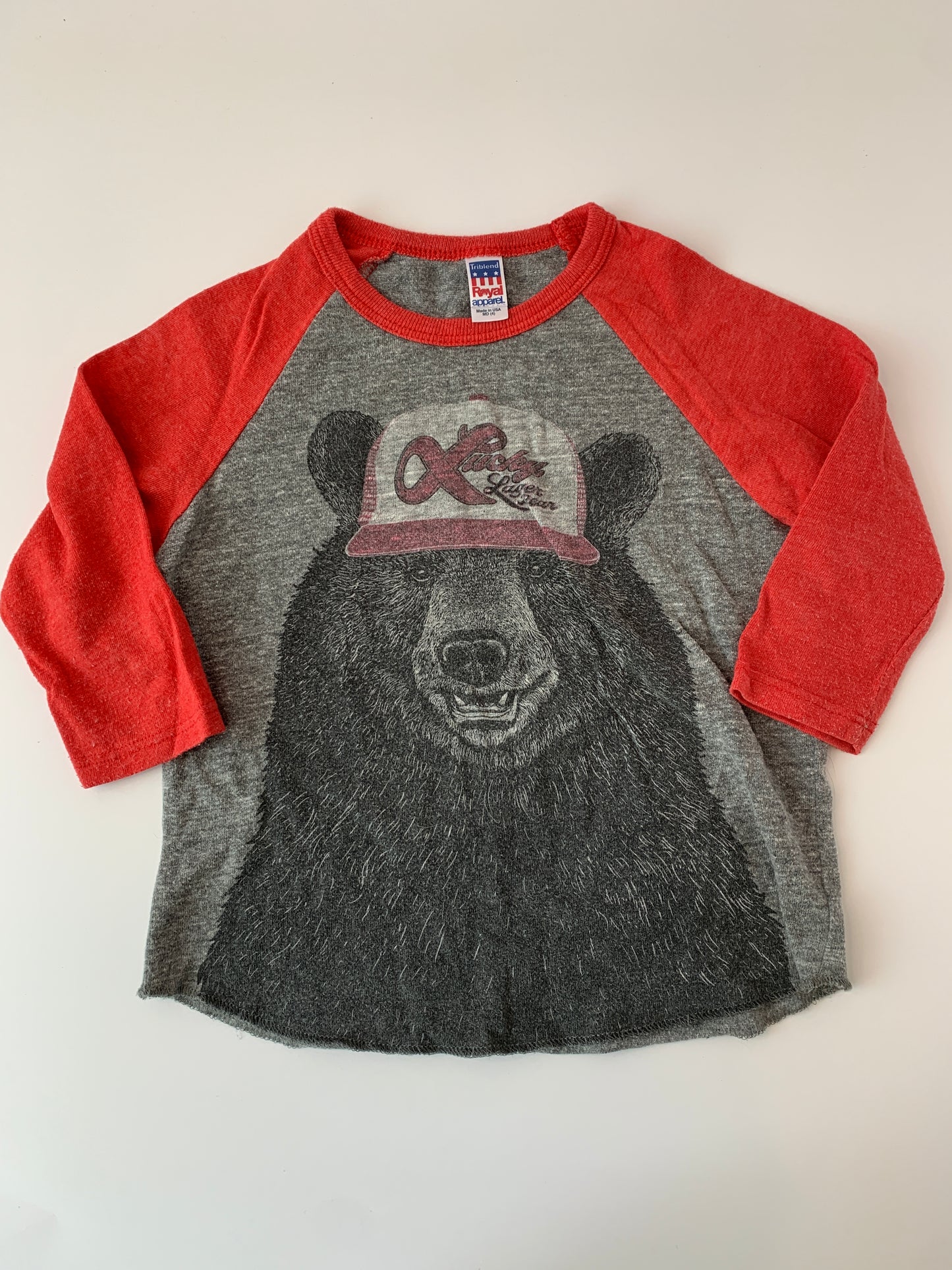 Westcoastees Lucky Bear Raglan Tee